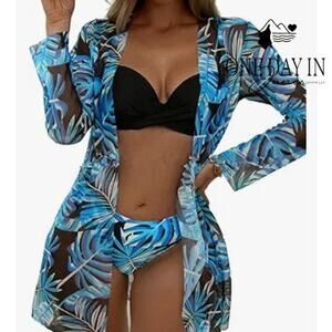 Charmo Push Up 3 Piece Bikini Swimsuit Size M